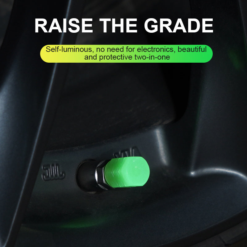 Electric Vehicle Vacuum Tire Valve Luminous Core Cover El Pazar