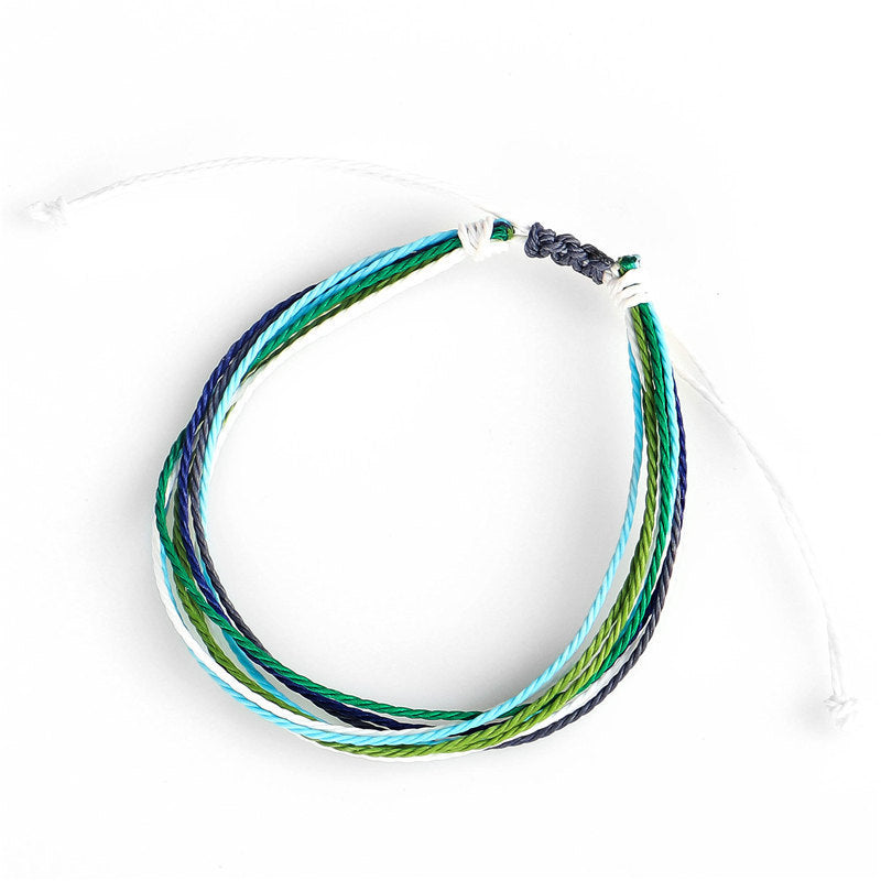 Wax Line Creative Handwoven Bracelet Colorful Drawstring El Pazar