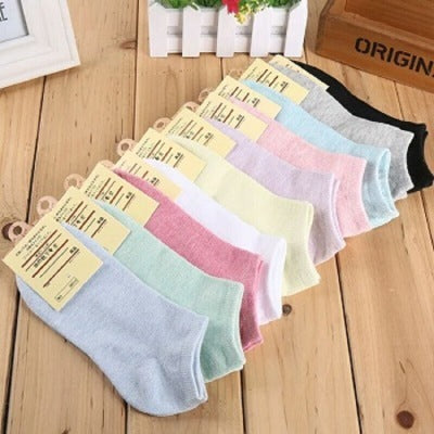 Solid color ladies socks El Pazar