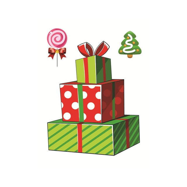 Christmas Window Sticker Santa Claus/Snowman/Elk Glass Sticker Xmas Christmas Decorations for Home Natal New Year Gift Noel eprolo