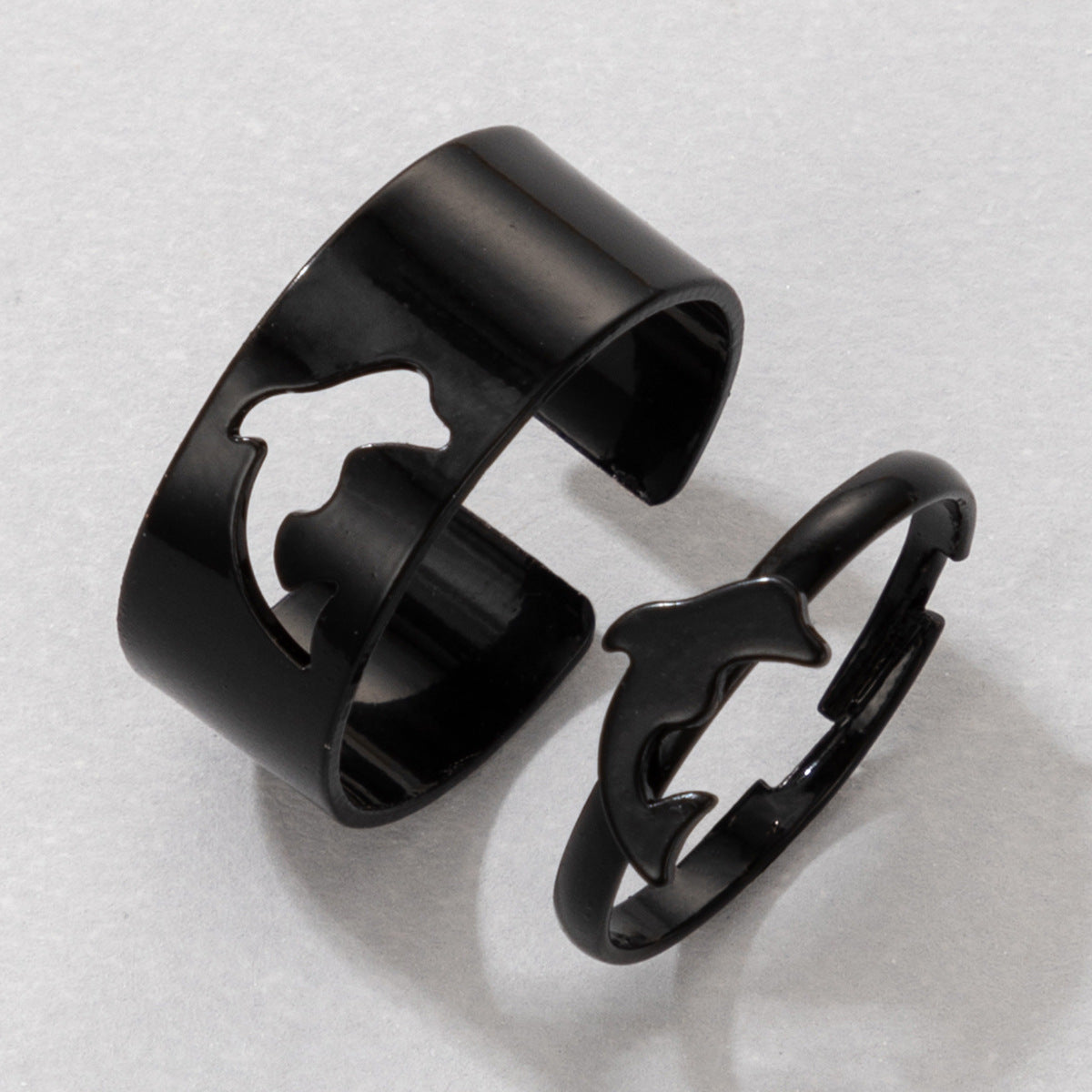 Butterfly Ring Set Creative Hollow Ins Personality Punk Style Couple Ring Pair Ring El Pazar