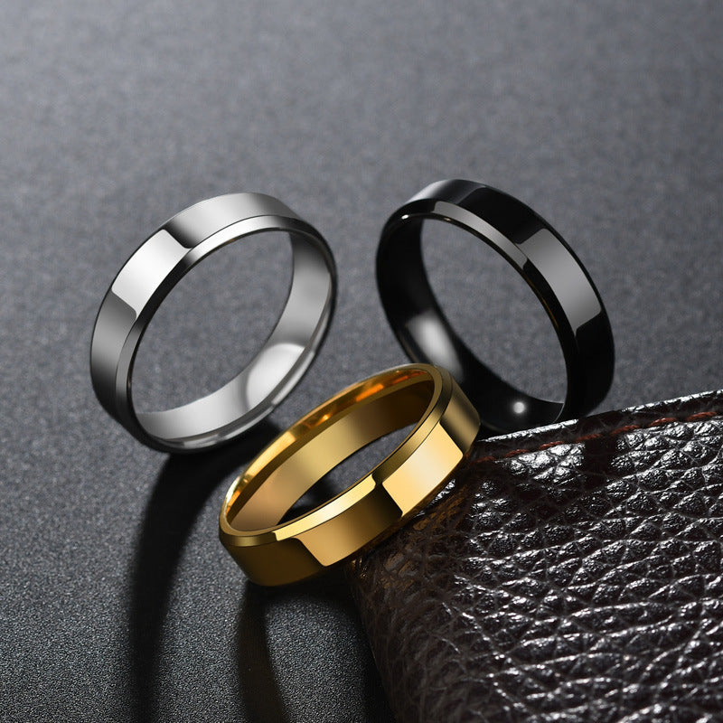 Niche Rings For Men And Women Stainless Steel Couple Rings El Pazar