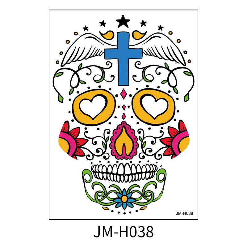 Halloween Face Tattoo Stickers Makeup Ball Funny Makeup Temporary Stickers eprolo
