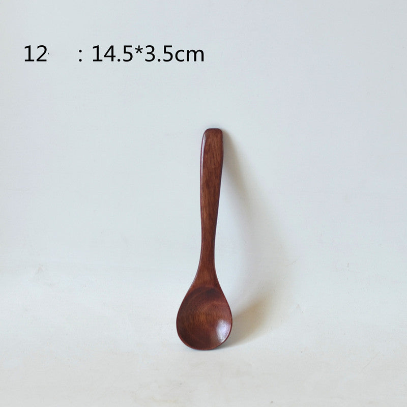 Small Customized Lettering Japanese Children Wooden Soup Spoon El Pazar