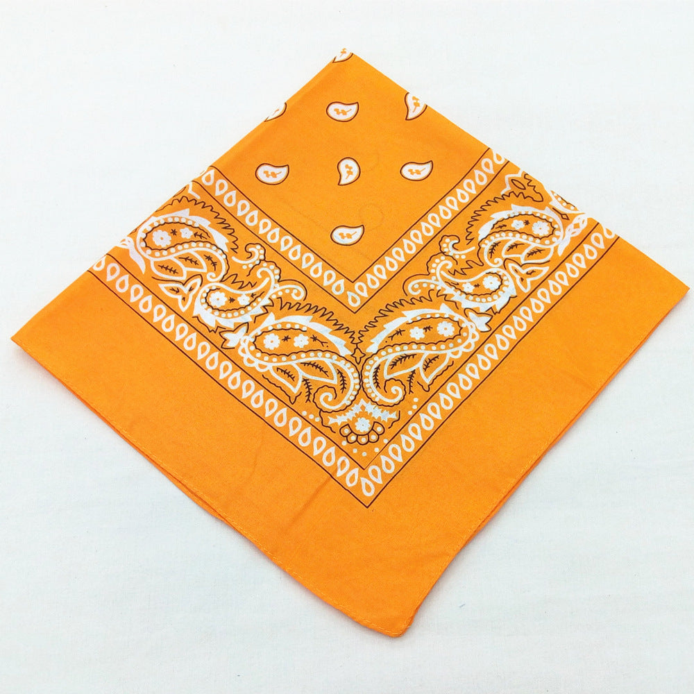 55 cm Polyester Turban Cashew Square Scarf El Pazar