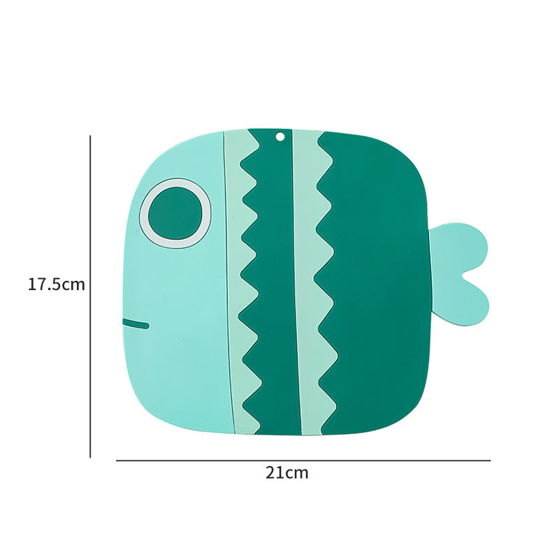 Insulation Pad High Temperature Silicone Anti-Scalding Table Mat Household Cartoon Coaster Casserole Mat Bowl Plate Heat Insulation Mat eprolo
