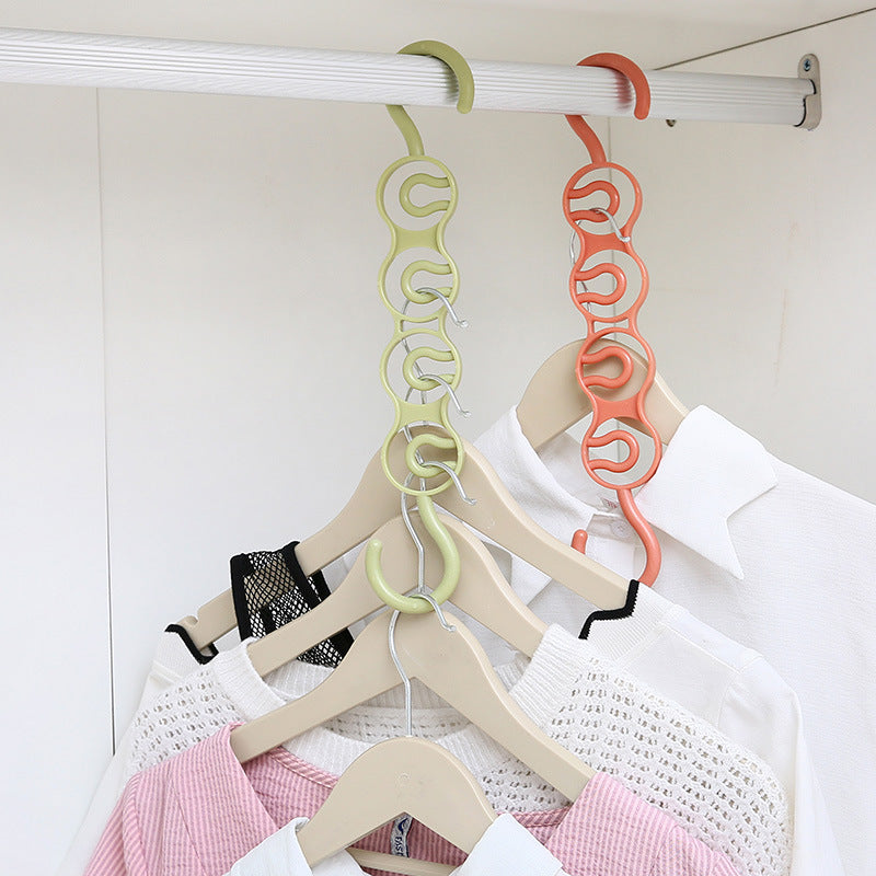Home Multi Functional Multi Layer Wardrobe Space Saving Four Hole Hanger Storage Rack To Organize Upper And Lower Clothes Hanging eprolo