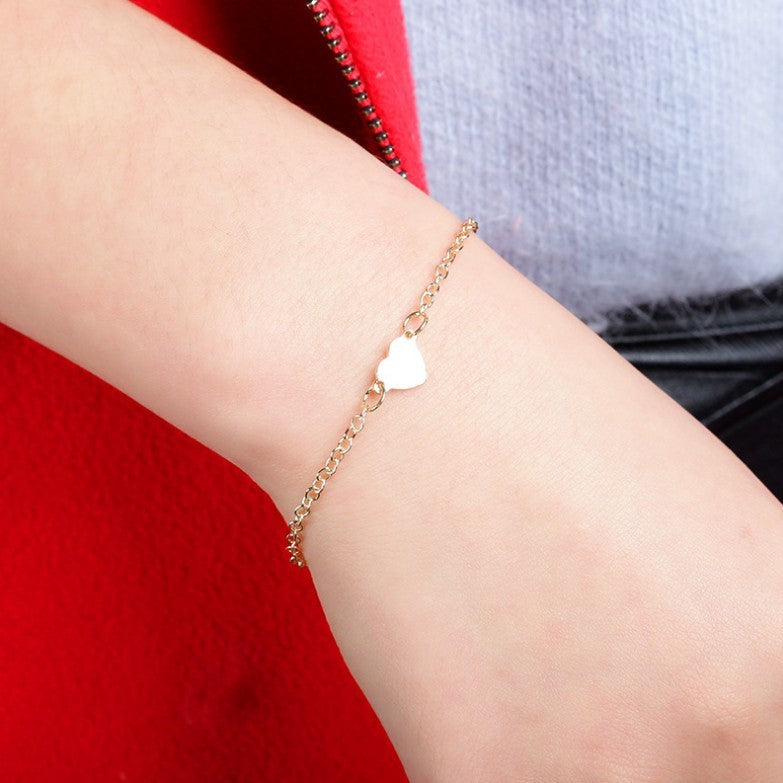 Heart shaped love peach heart bracelet El Pazar