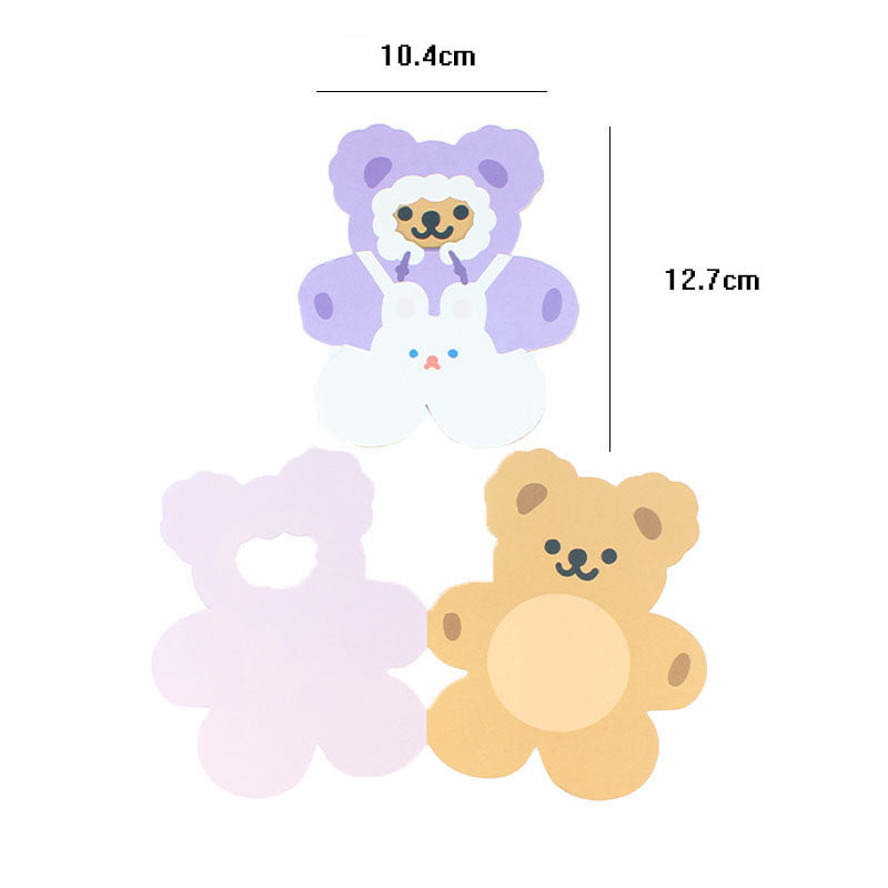 Cake Decoration Bear Flag Bear Plug-In Cartoon Net Red Children's Birthday Cake Decoration eprolo
