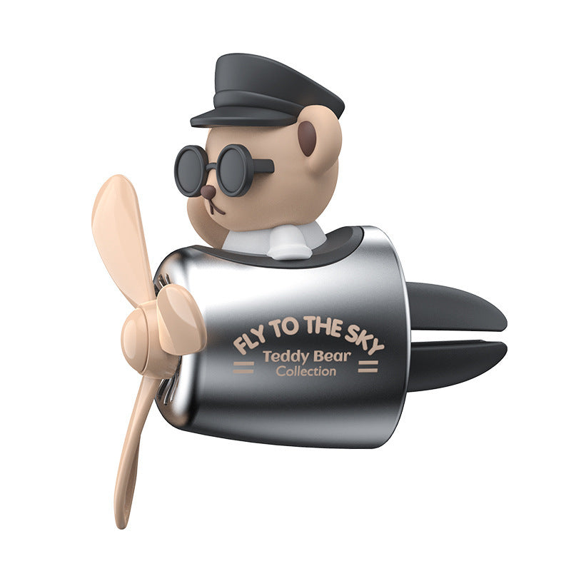 Cartoon Cute Creative Little Black Bear Car Air Outlet Aromatherapy El Pazar