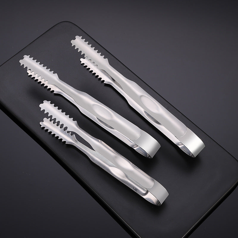 Thickened Bar Towel Clip Creative Whisky Bartender Ice Cube Ice Particle Clip Stainless Steel Ice Clip eprolo