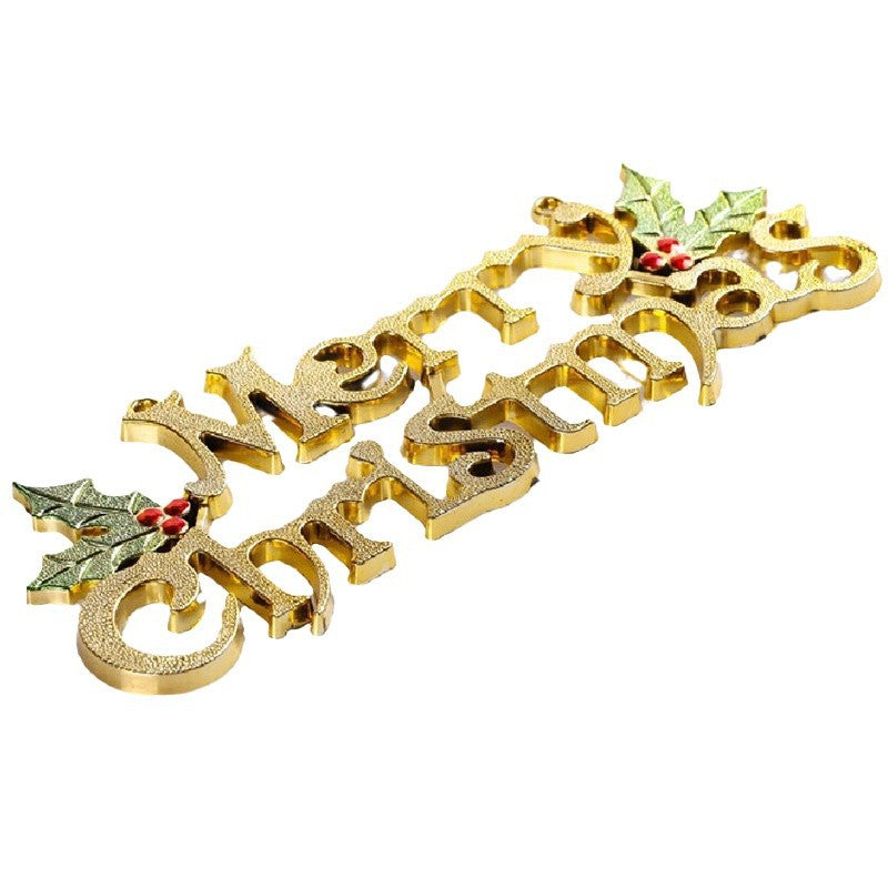 Christmas 14-60cm 3D English Decorative Plaque English Alphabet Plaque Christmas Tree Decorative Plaque Alphabet Pendant eprolo