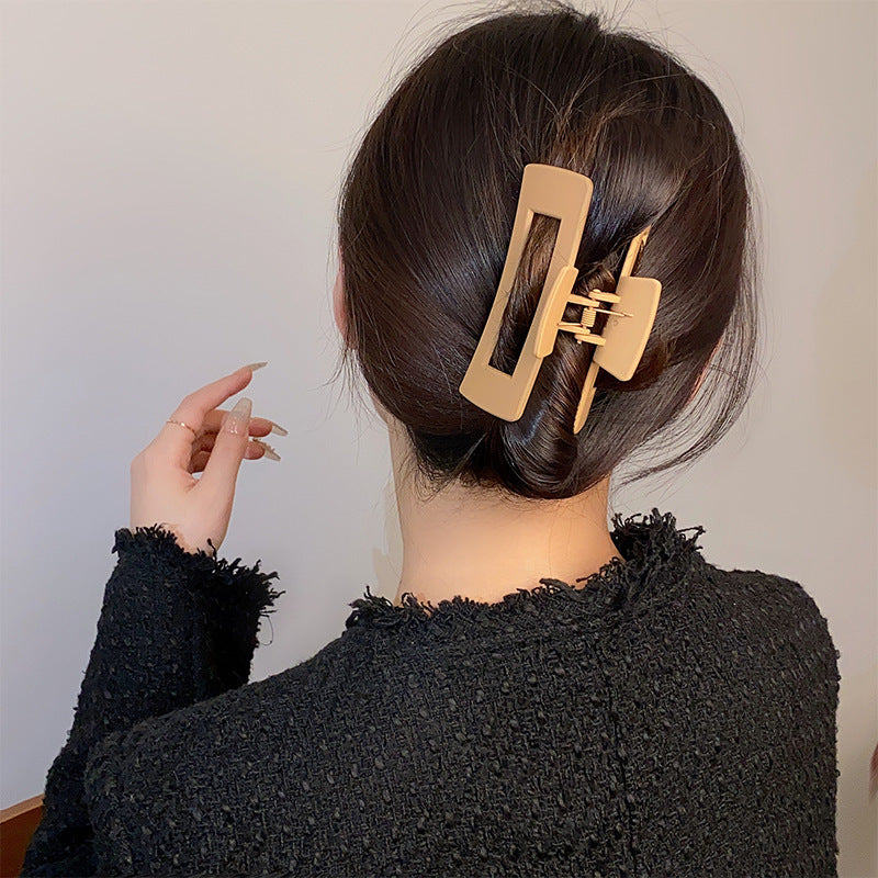 Women's Simple And Versatile Solid Color Grip Clip El Pazar