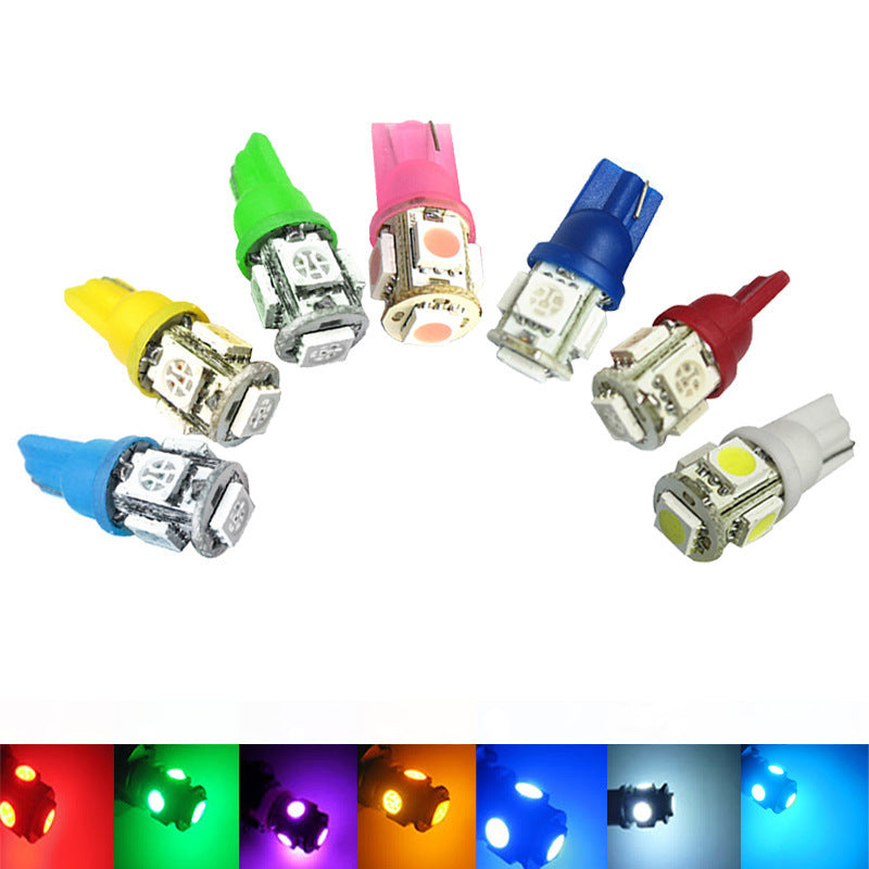 Automobile LED Lamp T10 5050 5SMD Car Wide Light 5050 Chip Car Lamp Instrument Lamp 7 Color El Pazar