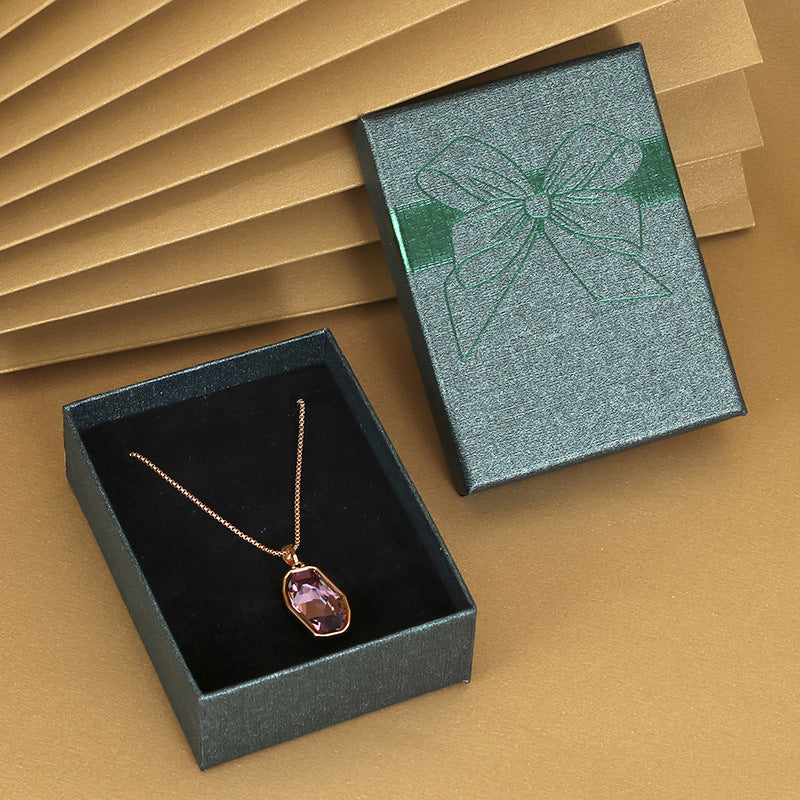 Bow Necklace Earrings Packaging Gift Box El Pazar