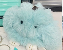 20 Colors Fluffy Fur Pom Pom Keychain Soft Faux Fur-like Ball Car Keyring Key Holder Women Bag Pendant Jewelry El Pazar