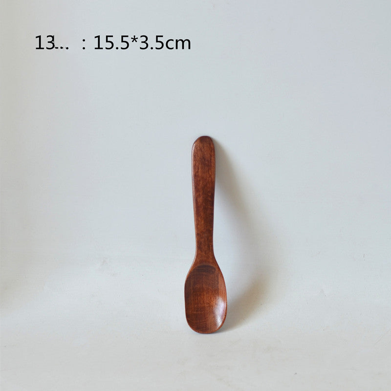 Small Customized Lettering Japanese Children Wooden Soup Spoon El Pazar