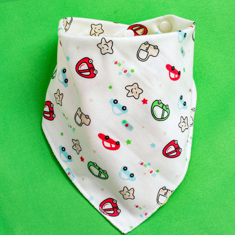 Baby Drooling Towel Baby Triangle Towel Double Layer According To The Buckle Newborn Child Headscarf Bib Scarf Spring And Summer Four Seasons eprolo