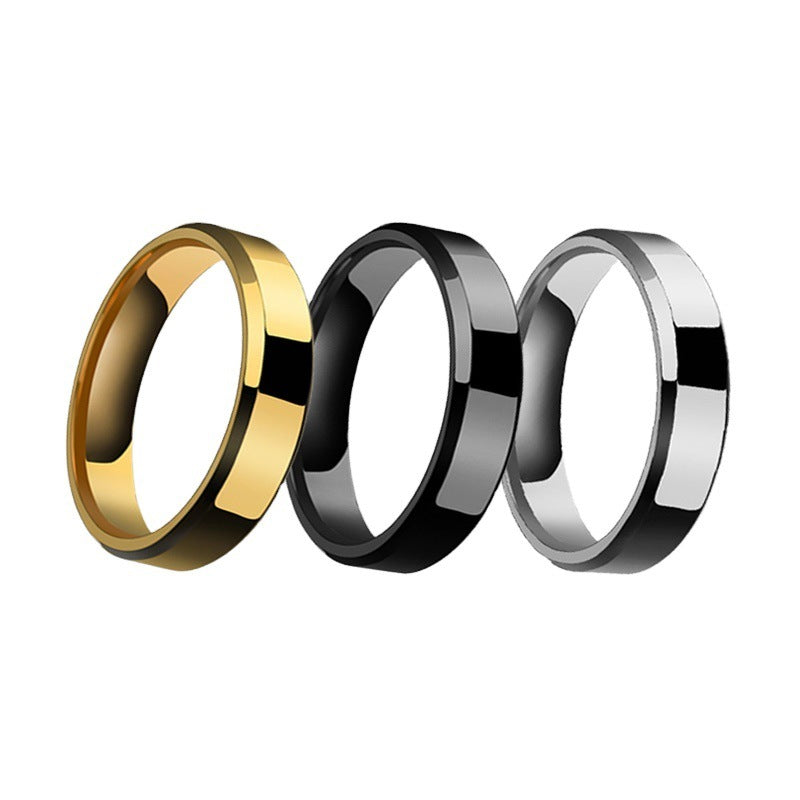 Niche Rings For Men And Women Stainless Steel Couple Rings El Pazar