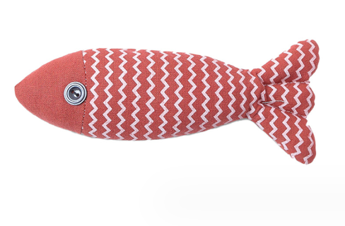 Pet cat toy teases cat, hemp cloth fish, self hi, cat mint doll, cat toy, pet cat mint toy eprolo