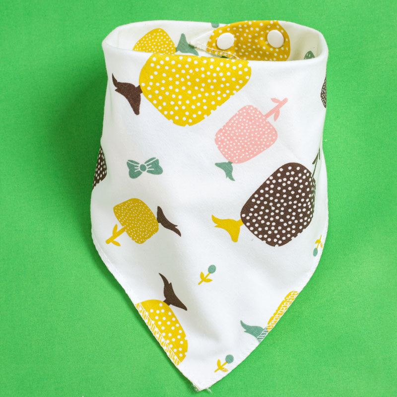 Baby Drooling Towel Baby Triangle Towel Double Layer According To The Buckle Newborn Child Headscarf Bib Scarf Spring And Summer Four Seasons eprolo
