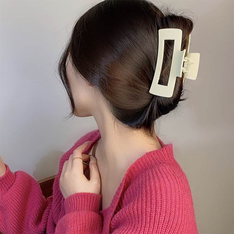 Women's Simple And Versatile Solid Color Grip Clip El Pazar
