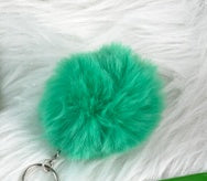 20 Colors Fluffy Fur Pom Pom Keychain Soft Faux Fur-like Ball Car Keyring Key Holder Women Bag Pendant Jewelry El Pazar