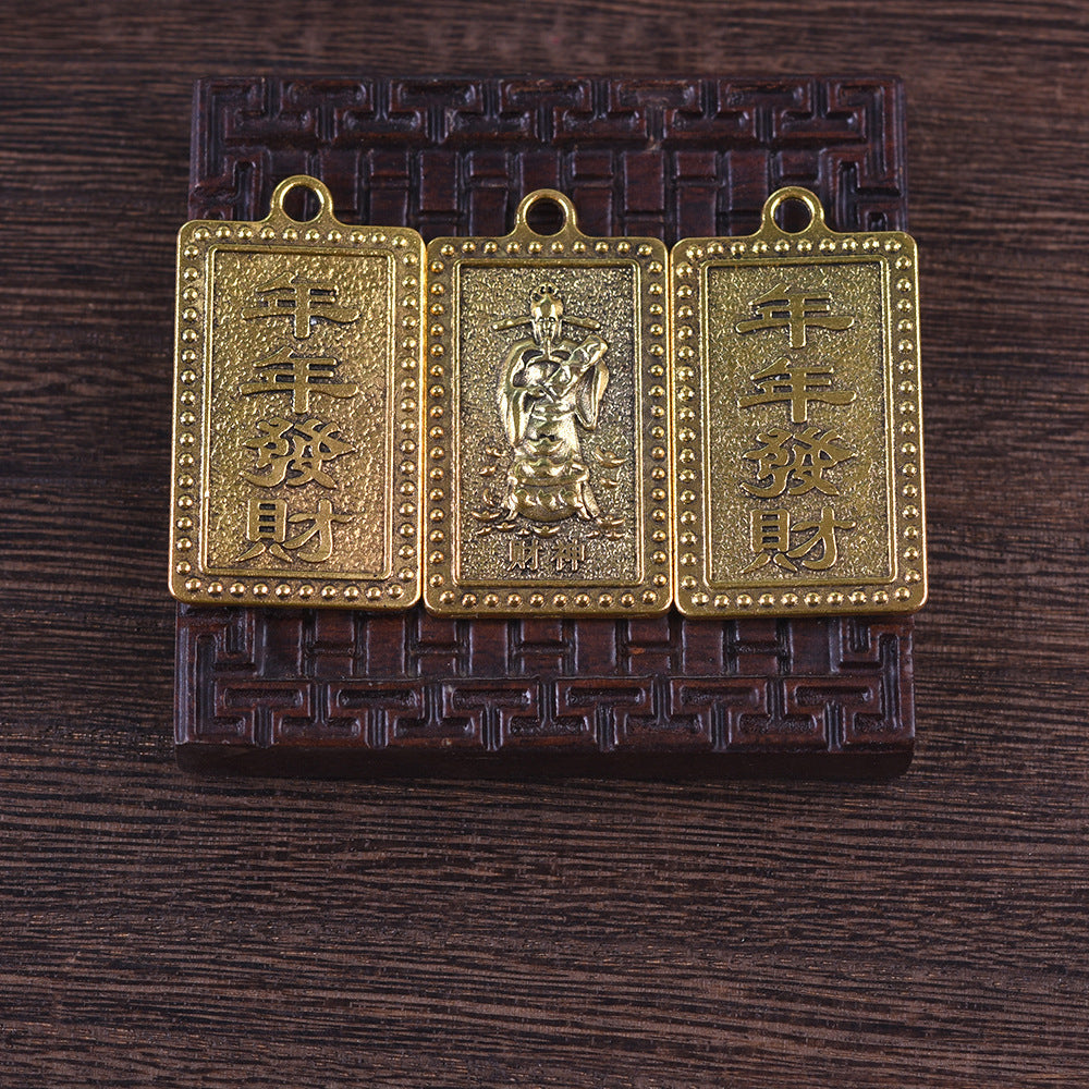 Jinbao God Of Wealth Alloy Pendant El Pazar