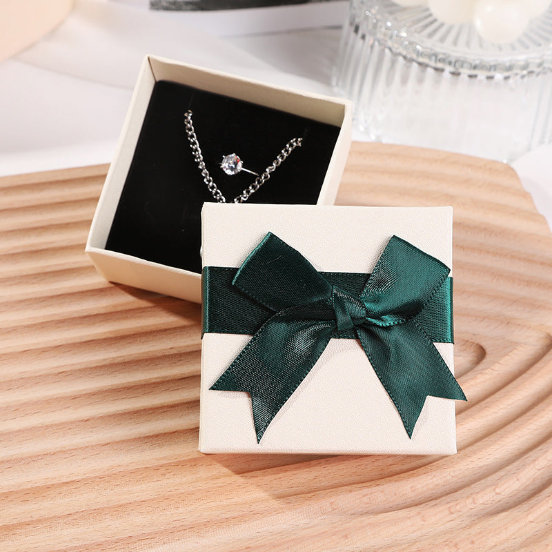 Bow Necklace Earrings Packaging Gift Box El Pazar