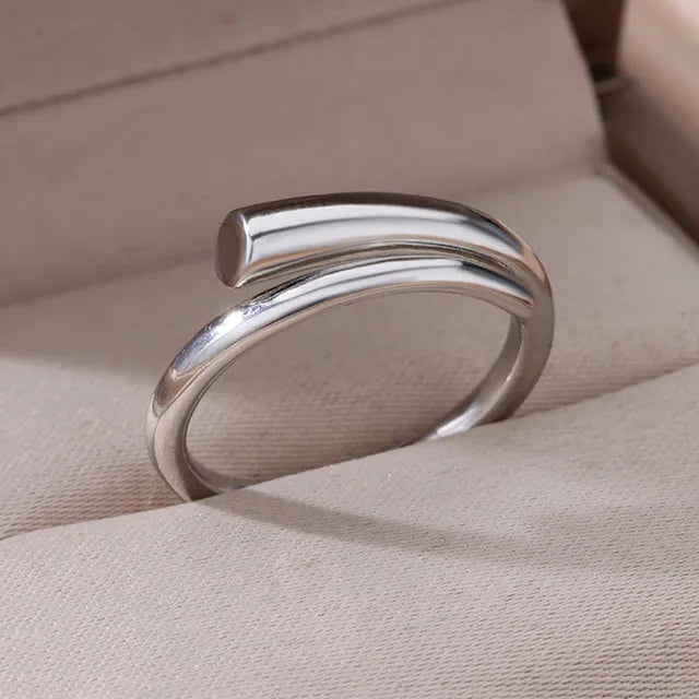 Stainless Steel Rings For Women Men Gold Color Hollow Wide Ring Female Male Party Finger Jewelry Gift Trend Free Shipping eprolo