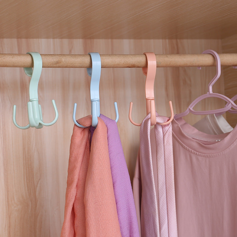 Bag Rack Female Bag 4 Claw Hook Hanging Bag Hook Schoolbag Wardrobe Storage Rack Multi-Functional Rotating Rack S-Type eprolo