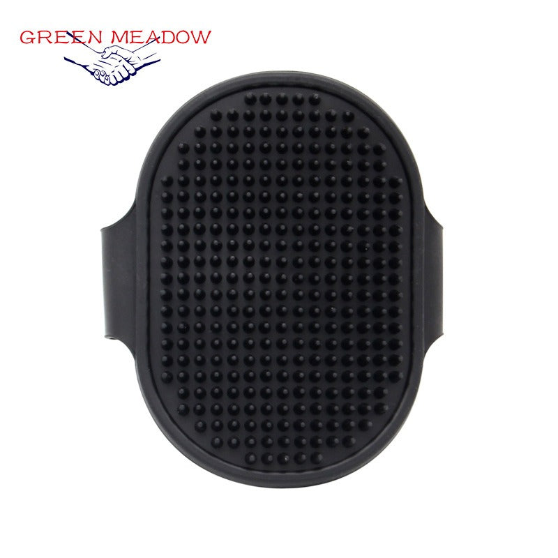 Silicone Pet Grooming Brush for Bathing Massage Brush Rubber Shampoo Comb with Adjustable Ring eprolo