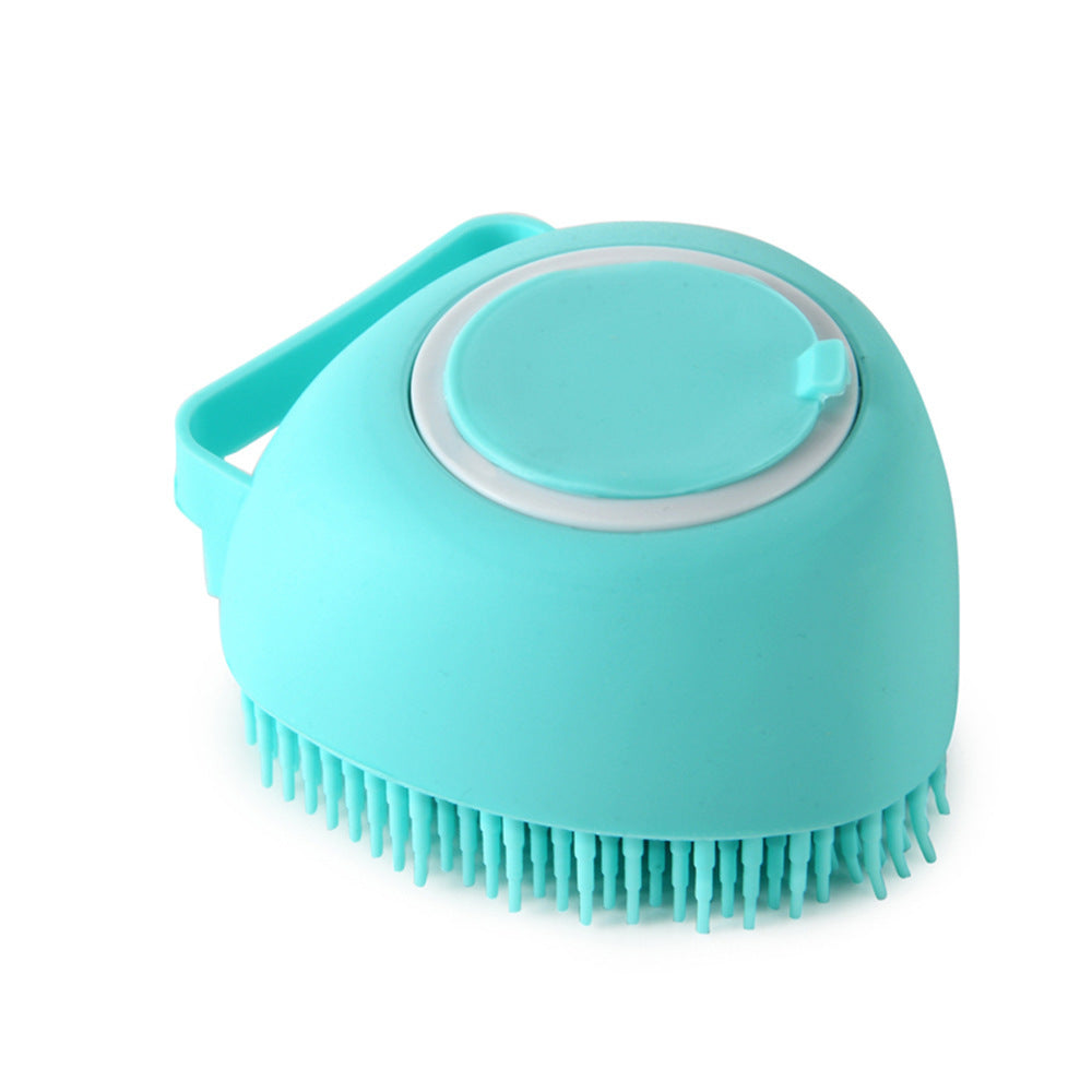 Silicone Dog Bath Massage Gloves Brush Pet Cat Bathroom Cleaning Tool Comb Brush For Dog Can Pour Shampoo Dog Grooming Supplies El Pazar