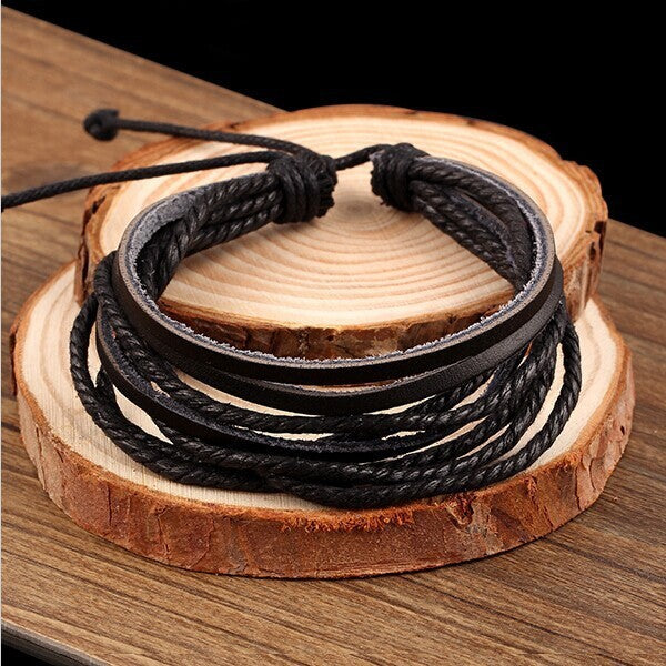 Wax Rope Bracelet DIY Bracelet Leather Bracelet El Pazar