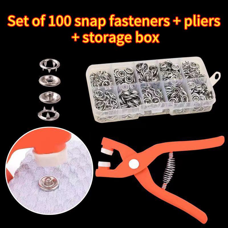 Five Claw Button Installation Tool Set Nail-Free Sewing Universal Mother Of Pearl Button Installation Pliers Button Pliers eprolo