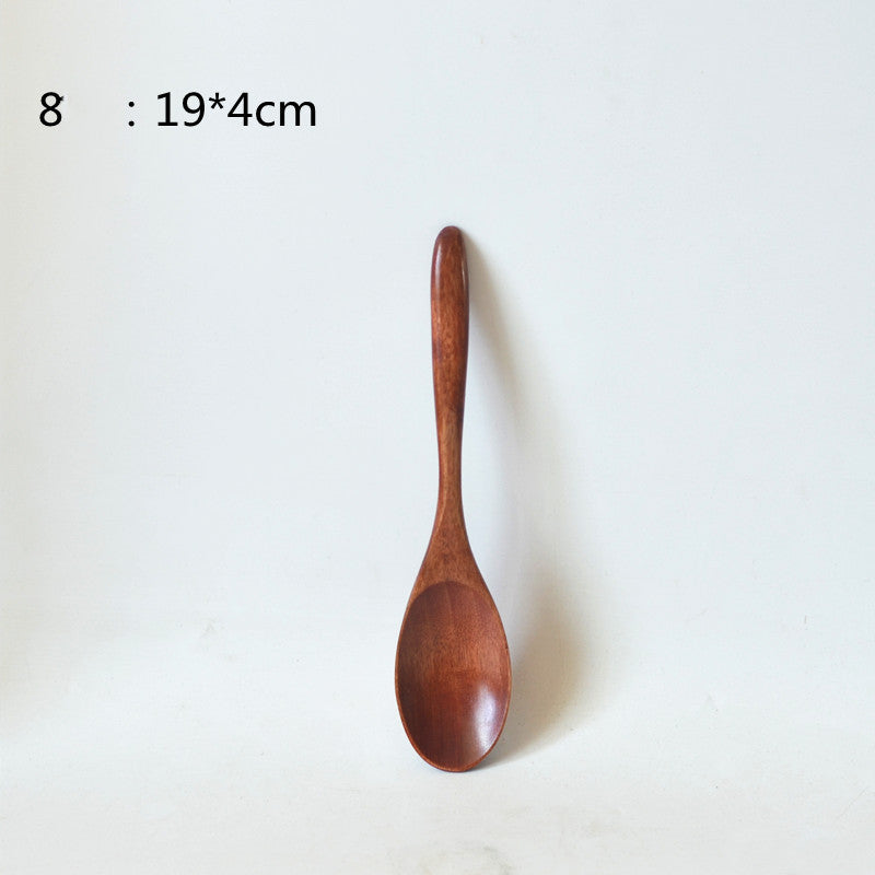 Small Customized Lettering Japanese Children Wooden Soup Spoon El Pazar
