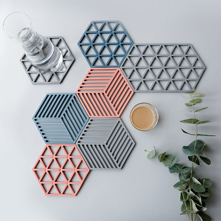 Creative Hollow Insulation Pad Household Tea Coaster Anti-scalding Table Mat Pot Mat Bowl Mat Non-slip Teapot Mat Cup Mat El Pazar