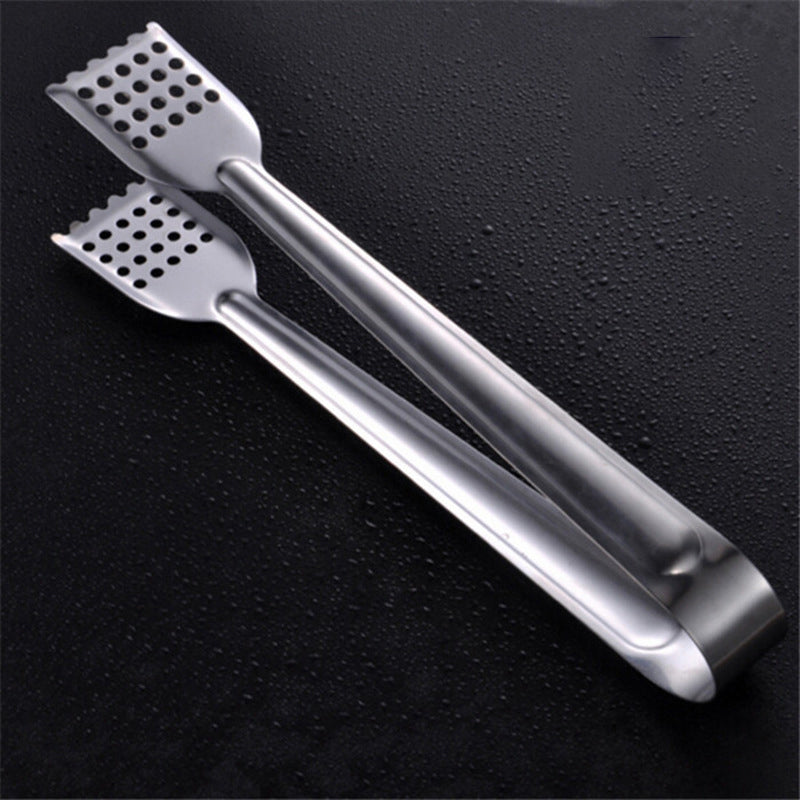 Stainless Steel Flat Head Food Clip Food Clip Bread Food Barbecue Clip Grilled Fish Clip Barbecue Clip Tableware eprolo