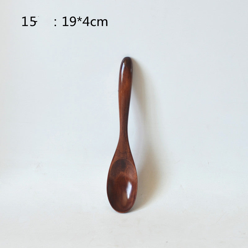 Small Customized Lettering Japanese Children Wooden Soup Spoon El Pazar