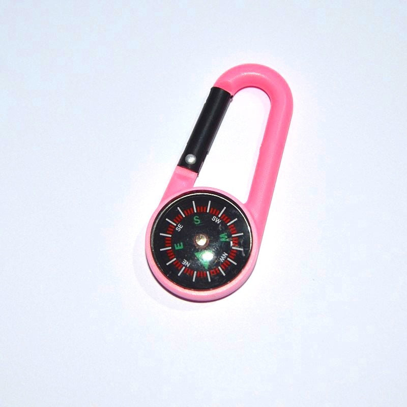 Outdoor Plastic Climbing Button Carabiner Compass El Pazar