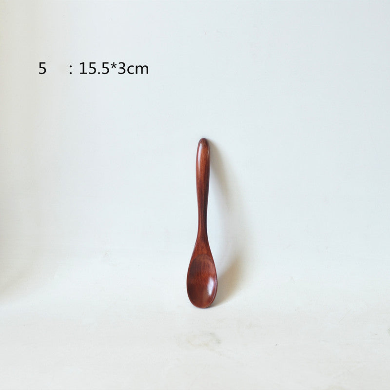 Small Customized Lettering Japanese Children Wooden Soup Spoon El Pazar