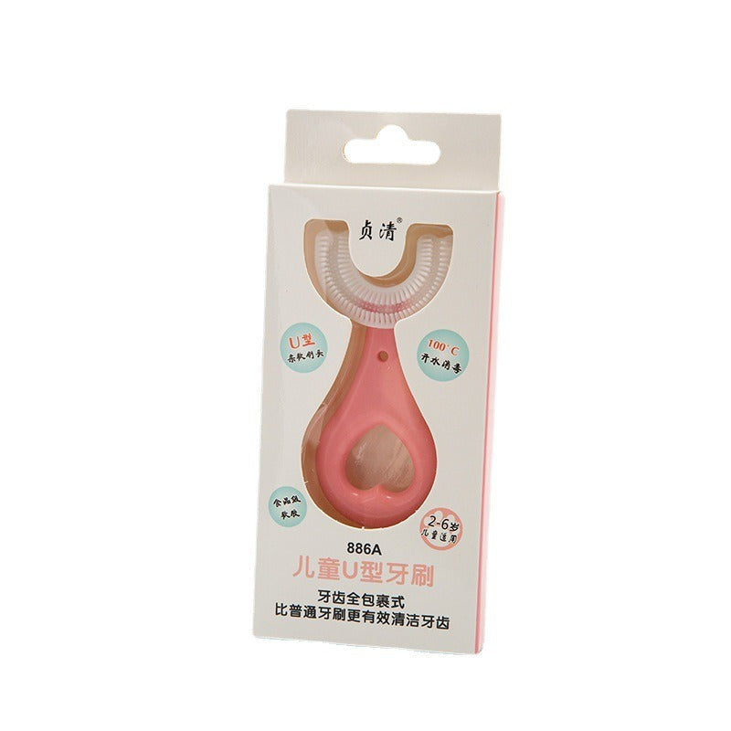 Children's U-shaped toothbrush for infants and young children aged 2-12 and above, oral manual soft bristled toothbrush eprolo
