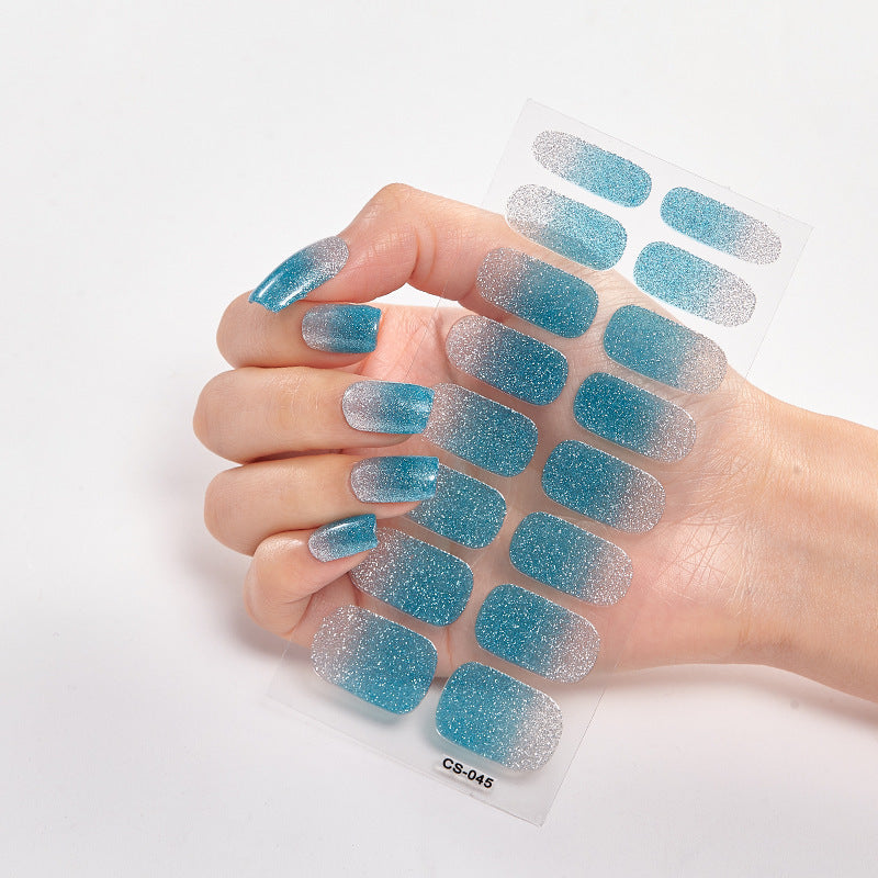 Amazon Sources 16 Small Stickers Gradient Onion Powder Nail Stickers El Pazar