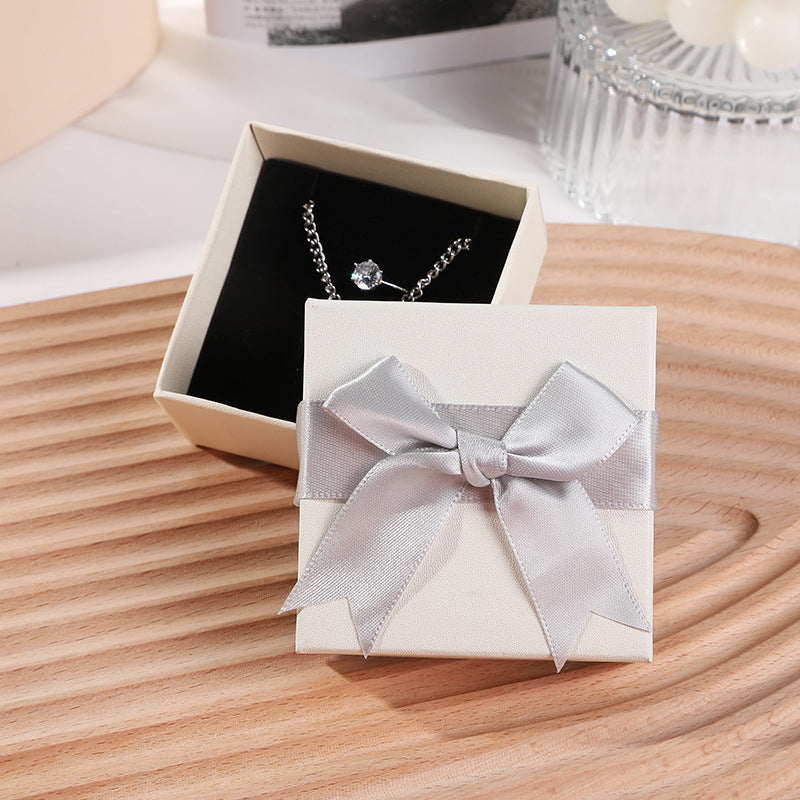 Bow Necklace Earrings Packaging Gift Box El Pazar