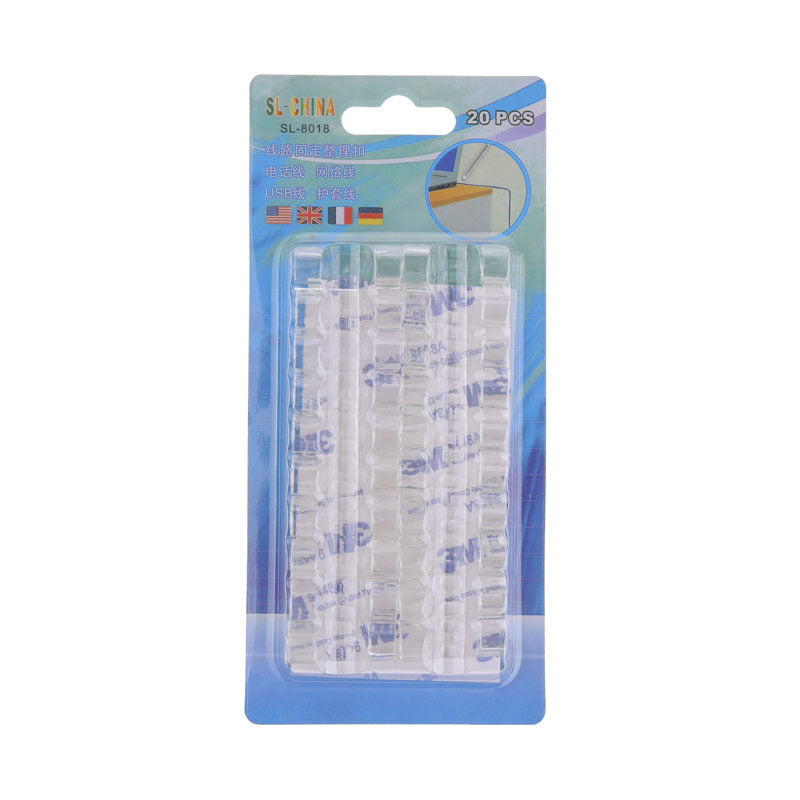 Punch-Free Wire Holder Clip Wire Card Subnet Wire Organizer Data Cable Solid Wire Clip Self-Adhesive Wire Organizer eprolo