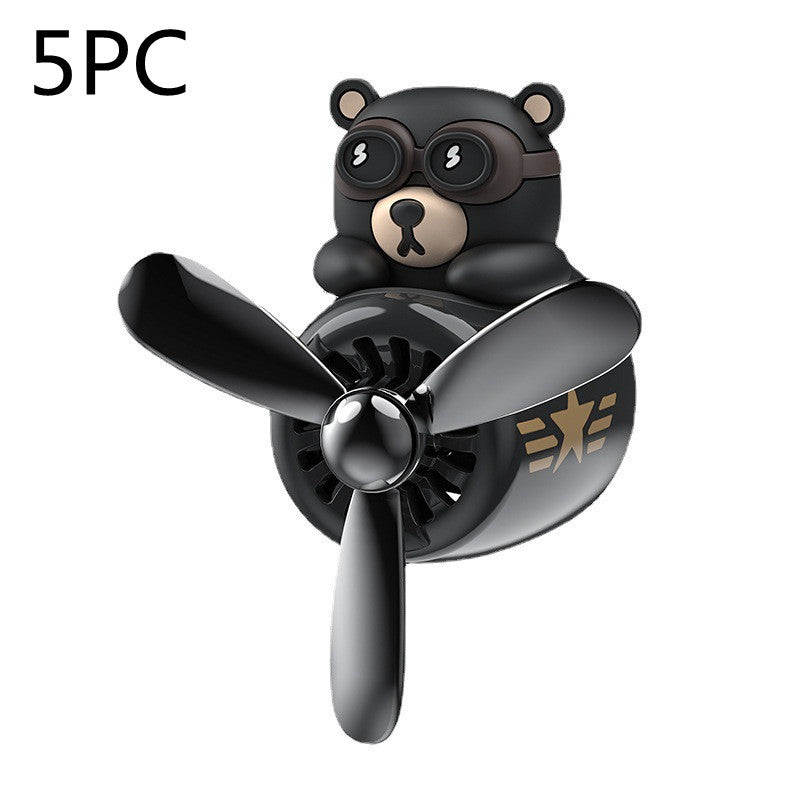 Cartoon Cute Creative Little Black Bear Car Air Outlet Aromatherapy El Pazar