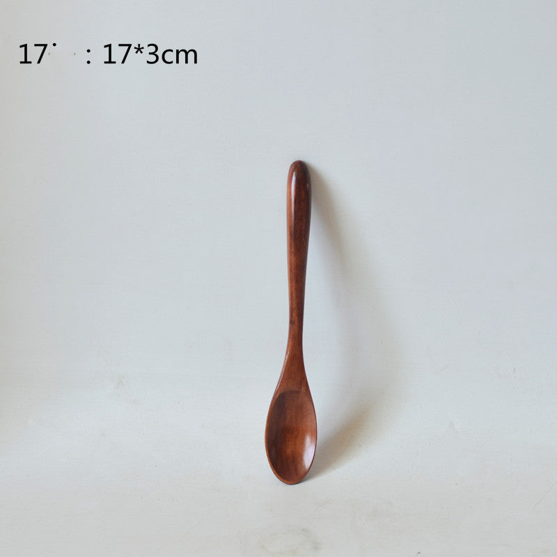 Small Customized Lettering Japanese Children Wooden Soup Spoon El Pazar