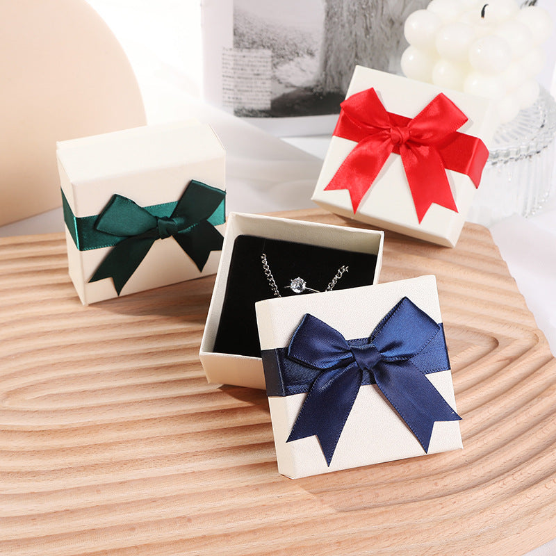 Bow Necklace Earrings Packaging Gift Box El Pazar
