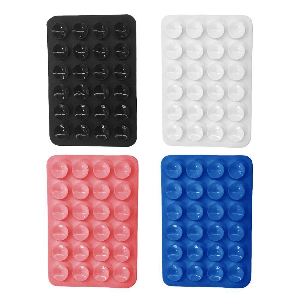 Thickened new mobile phone silicone suction cup 24 square suction cups mobile phone leather case silicone suction cup eprolo
