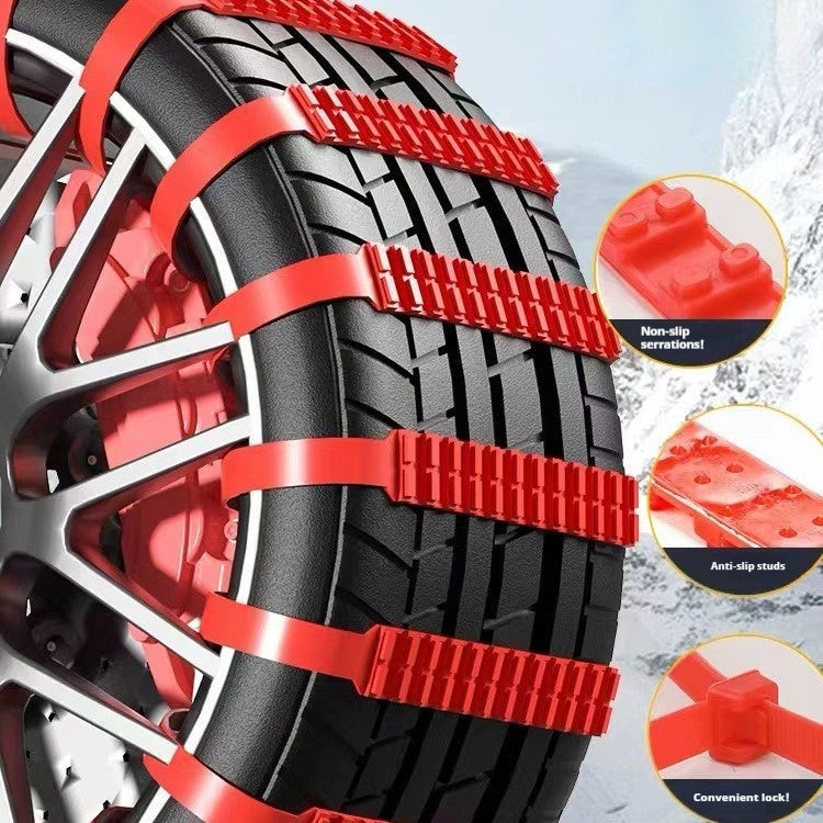 Emergency Plastic Nonskid Chain Universal Car Tire Non-slip Band El Pazar